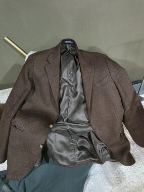 Polo by Ralph Lauren Brown Herringbone Sport Coat
